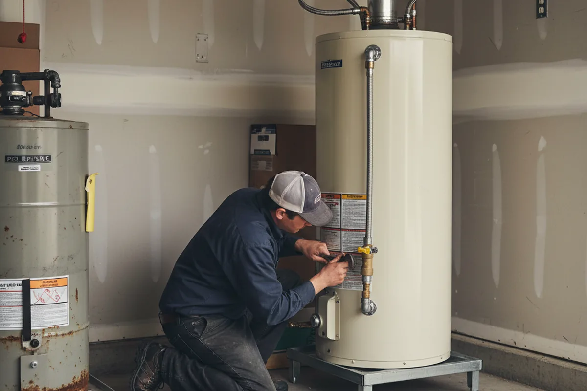 Water heater and shutoff valve replacement in Thousand Palms