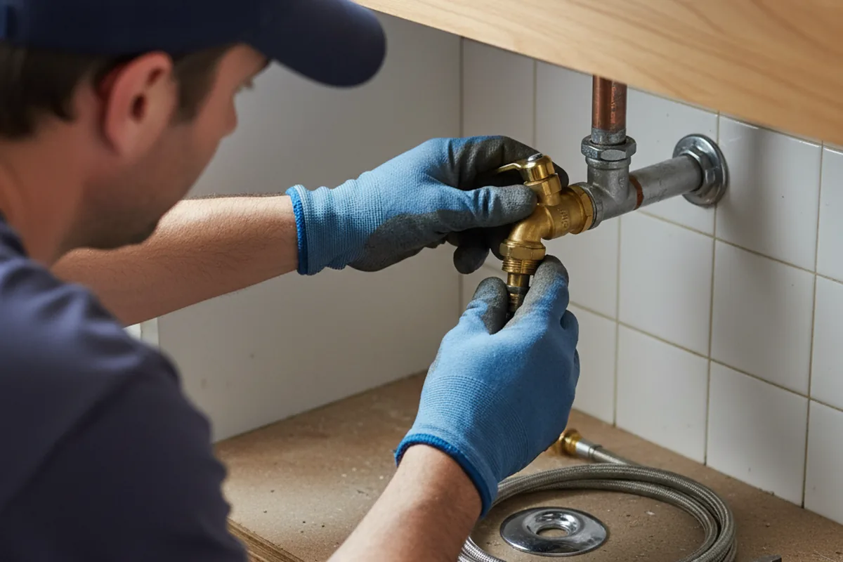 Shutoff valve and fitting work during Emergency Plumbing in Thousand Palms